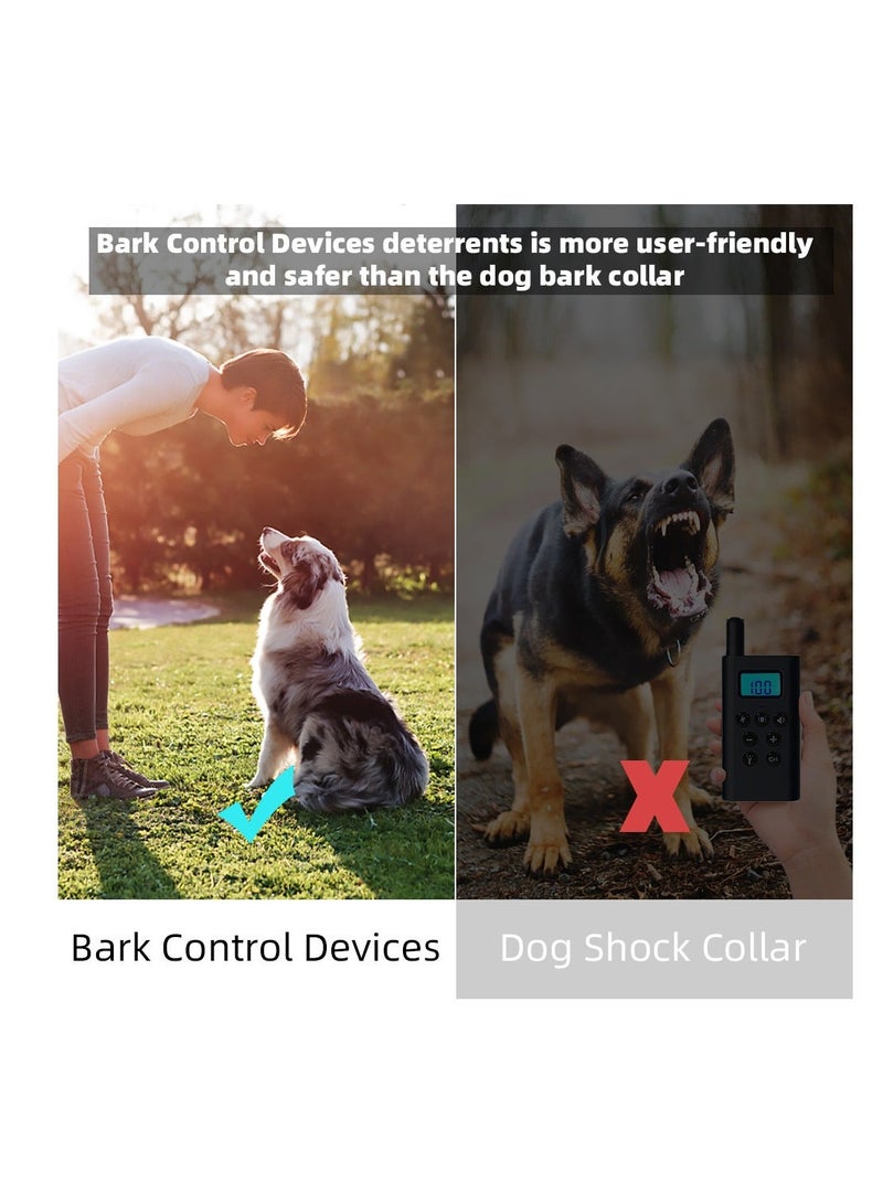 Y&D Ultrasonic Anti Barking Device with Dual Speakers Dog Control Devices Rechargeable Waterproof 3 Gears 55FT Range - Image 3