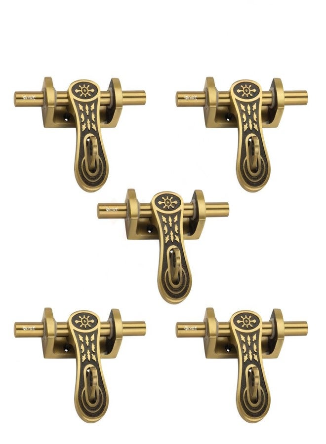 PIC’NTIQ PIC'NTIQ™ 6" Alminium Box Aldrop | Fancy Aldrop for Door Fitting Kit, Door Accessories | Antique Glossy | Only for Single Door | Flame | Pack of 5 Pcs - Image 1