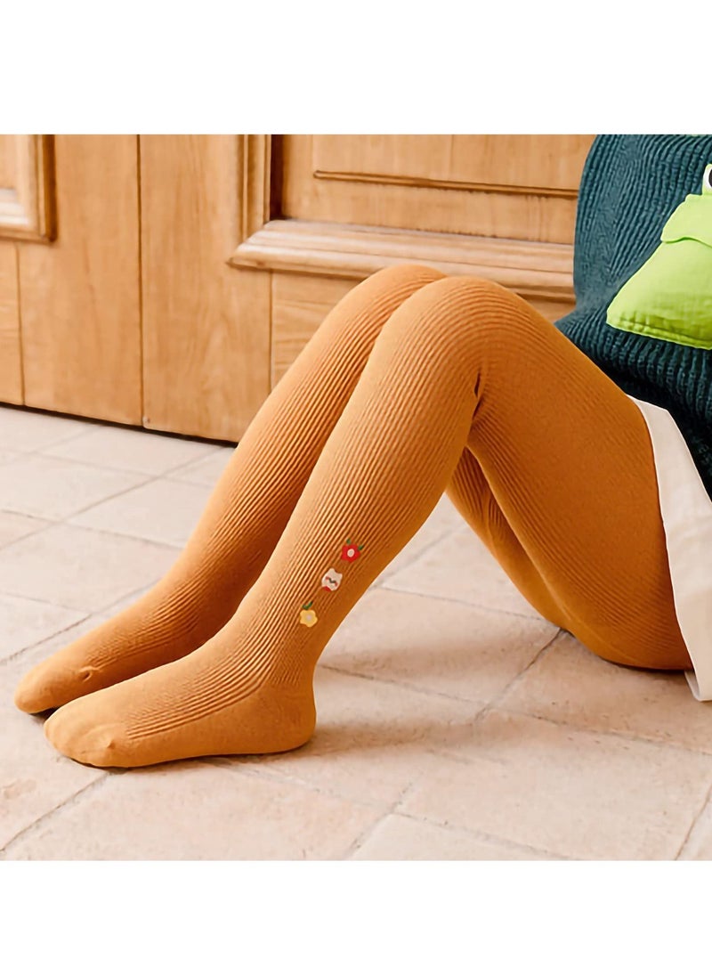 Excefore - Baby Tights For Girls, Soft Cotton Infant Leggings, Toddler Solid Knit Socks Warm Stockings, Newborn Pants - Image 1