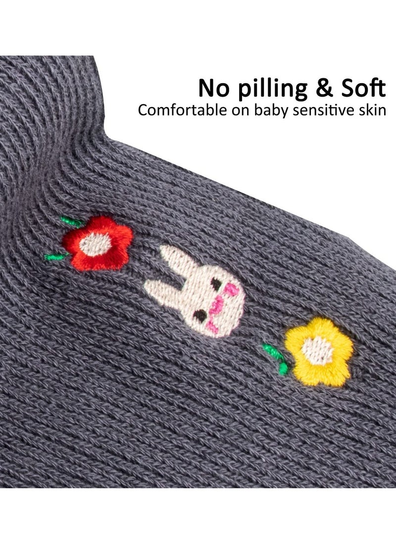 Excefore - Baby Tights For Girls, Soft Cotton Infant Leggings, Toddler Solid Knit Socks Warm Stockings, Newborn Pants - Image 1