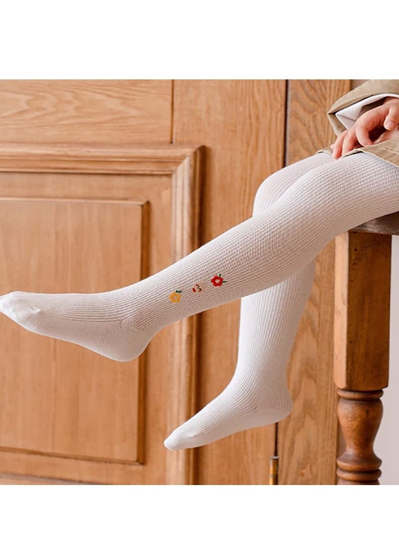 Excefore - Baby Tights For Girls, Soft Cotton Infant Leggings, Toddler Solid Knit Socks Warm Stockings, Newborn Pants - Image 1
