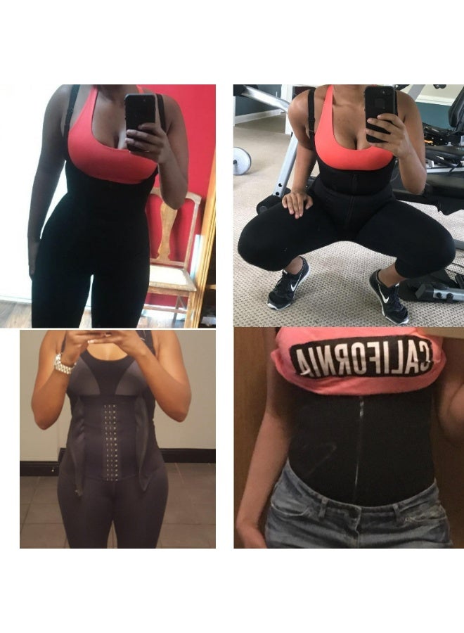 walklifes Corset Women's Waist Corset Tummy Tightening Buckle Cross Border Neoprene Sports and Fitness Clothing Zippered Breast Support Shapewear, Adjustable Waistband Shaping Corset with - Image 2