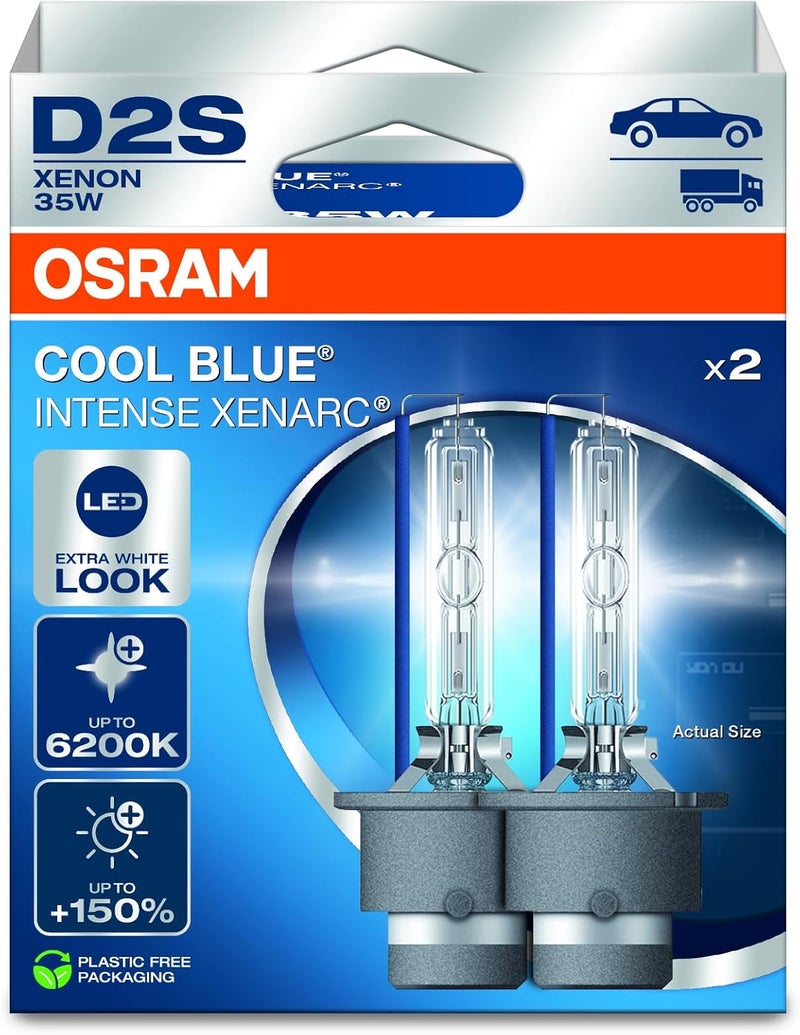 OSRAM Xenarc Cool Blue Intense D2S Headlight Bulbs - Image 2