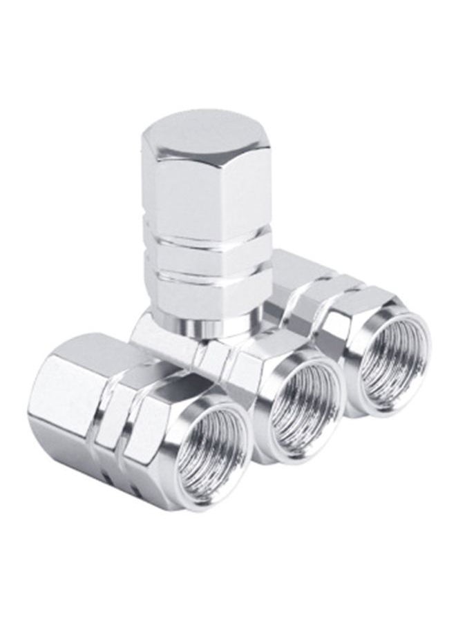 NIBEMINENT 4-Piece Aluminum Alloy Tire Wheel Valve Cap  - Image 1