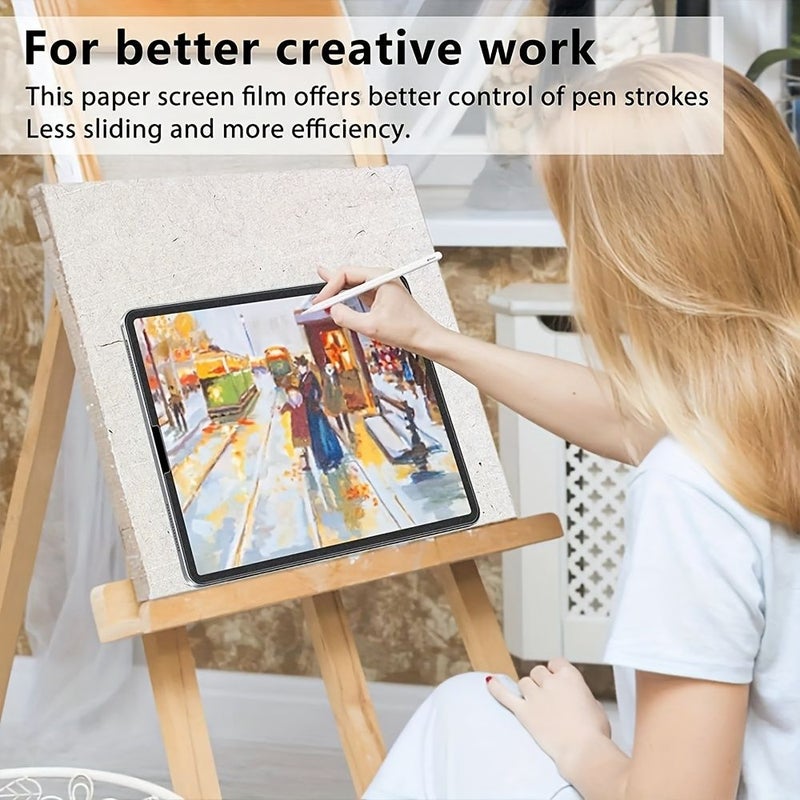 2 Pcs Paperfeel Screen Protector Anti Glare Designed For Galaxy Tab S5e Tab S6 Lite Tab S7 Tab S8 Tab S9 Tab S9 Fe Tab A9 Plus Tab S9 Fe Plus Tab S8 Plus Tab S7 Fe Tab S7 Plus Matte Drawing Film - Image 5