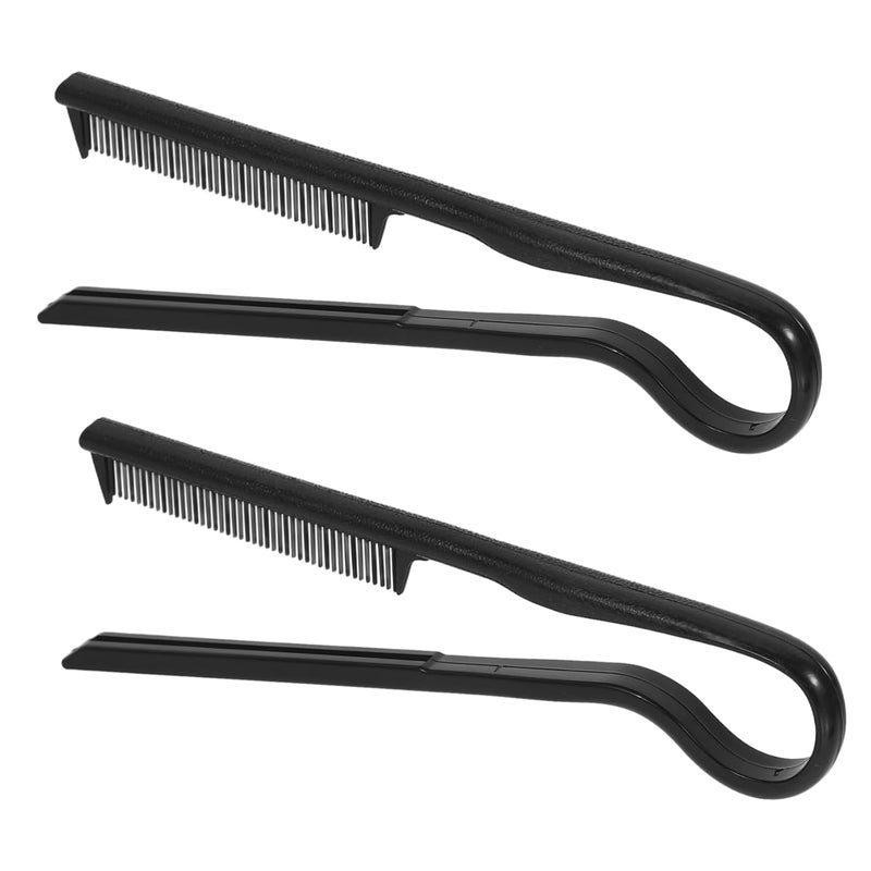 2Pcs Hair Combs For Styling And Control With Hair Straightener Quick Touch Ups - Image 1