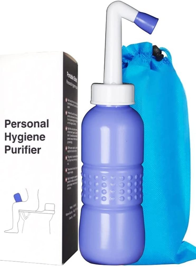 Y&D Travel Portable Bidet, Personal Handheld Bidet Sprayer for Kids Washing Women Cleansing 450ML Capacity and Angled Nozzle Spray  - Image 1