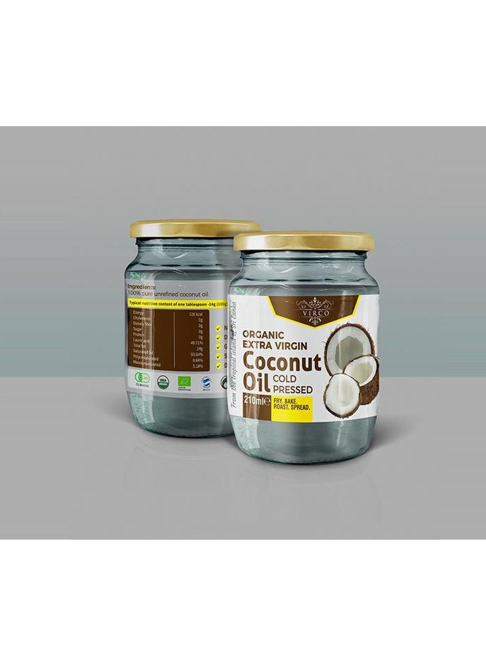 Virco - coconut oil cold pressed 210ml - Image 1
