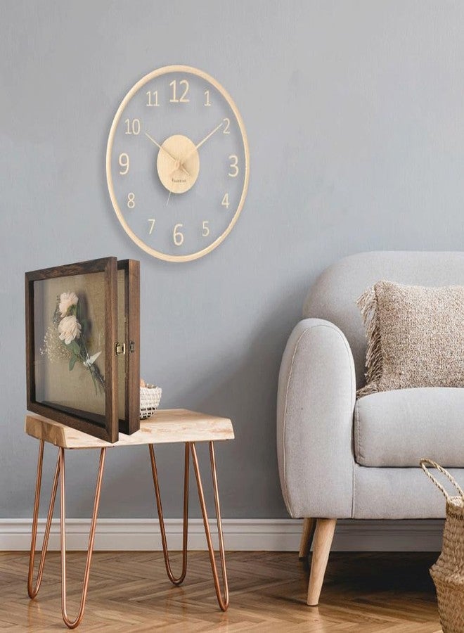 إطار صندوق الظل من ليزيباي، 14 × 16، صندوق عرض مع أكريليك، صندوق عرض مفتوح من الأمام، صدفة، تذكرة عتيقة، قسيمة، عينة حشرة، عملة معدنية (جوز) - Image 5