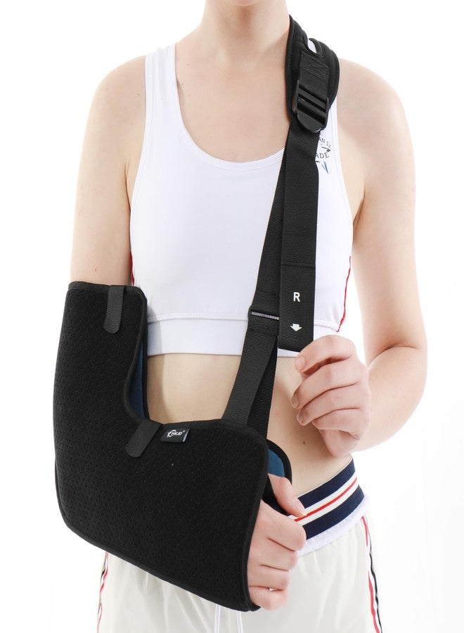HKJD Arm Sling Shoulder sling Immobilizer for Shoulder Injury - Rotator Cuff Support Brace - Comfortable Medical Sling for Men and Women for Broken, Dislocated, Fracture, Strain Left and Right Arm - Image 1