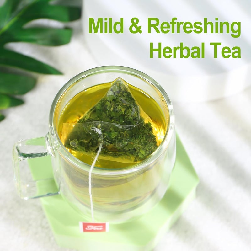 FullChea شاي مورنغا من فول تشيا - 50 كيس شاي من أوراق المورنغا النقية والطبيعية من الهند - شاي عشبي لدعم الهضم والمناعة - خالي من الكافيين - Image 5