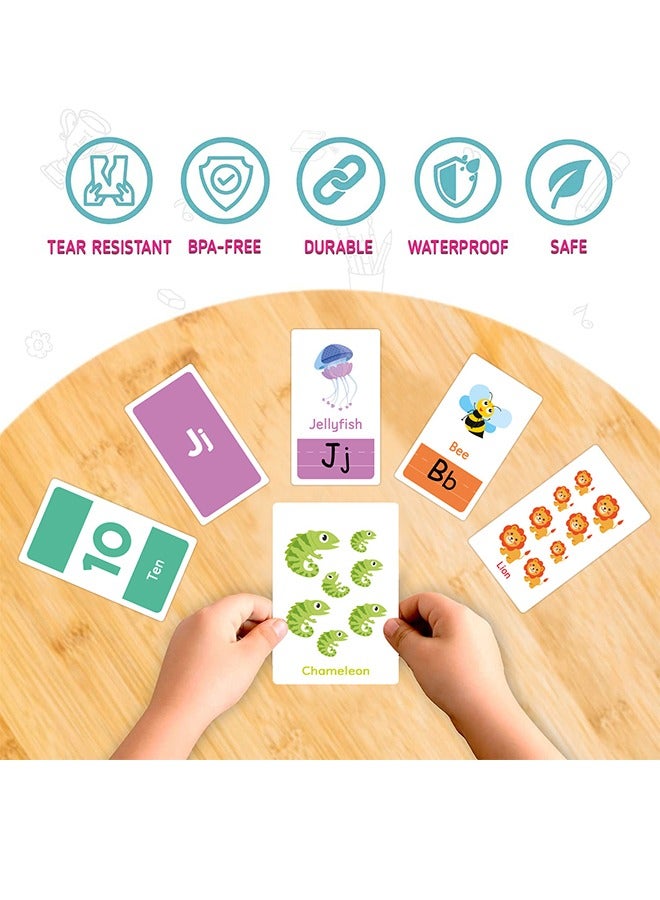 58 Alphabet Flash Cards For Toddlers Ages 2-4 - Learn Colors Numbers Shapes ABC Letters - Toddler Kids Learning Educational Toys Preschoolers Flashcards - Image 4