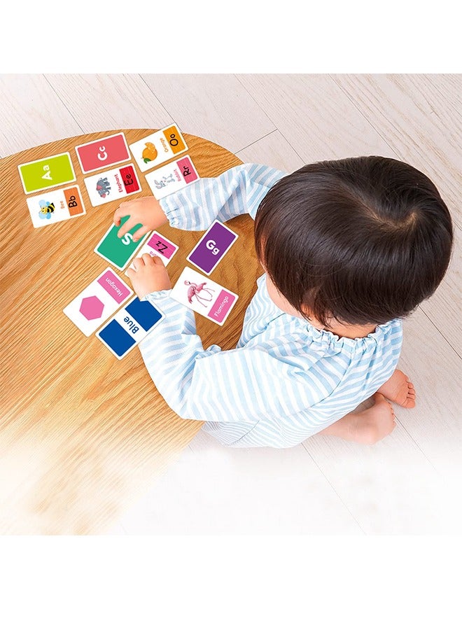 58 Alphabet Flash Cards For Toddlers Ages 2-4 - Learn Colors Numbers Shapes ABC Letters - Toddler Kids Learning Educational Toys Preschoolers Flashcards - Image 5