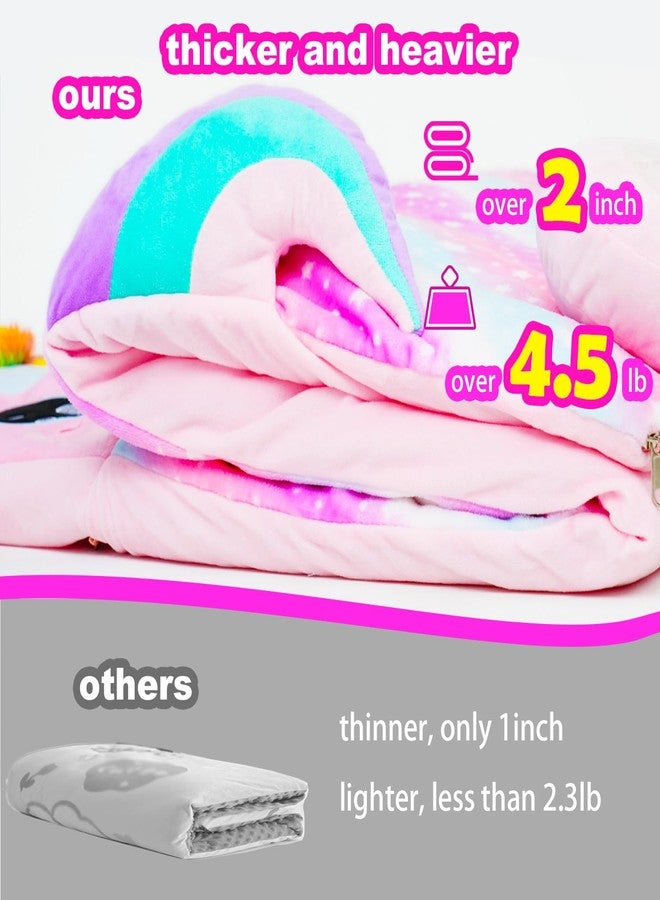 Micling Kid Sleeping Bag - Larger Plush Unicorn Slumber Bag for Boys Girls Daycare Preschool Kindergarten Birthday Gift Travel Sleepover Ages 3-12 Years - Image 3