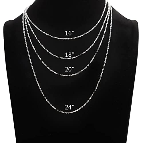 Andblue 30 Pack Necklace Chains 2mm Stainless Steel Link Cable Chain Necklace Bulk for DIY Jewelry Making Supplies (20 Inches) - Image 5