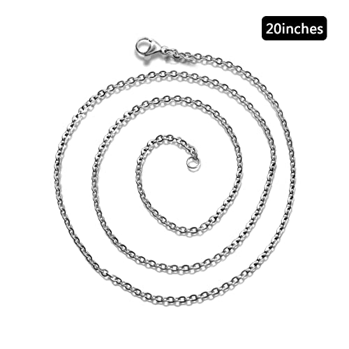 Andblue 30 Pack Necklace Chains 2mm Stainless Steel Link Cable Chain Necklace Bulk for DIY Jewelry Making Supplies (20 Inches) - Image 4