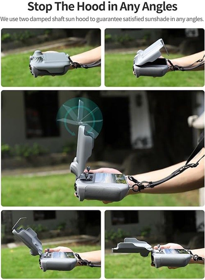 DJI RC Remote Sun Shield, 180° Adjustable Case with Foldable Cover for DJI Mini 3 Pro/Air 2S/Mavic 3 Pro (DJI RC Controller Only) - Image 3