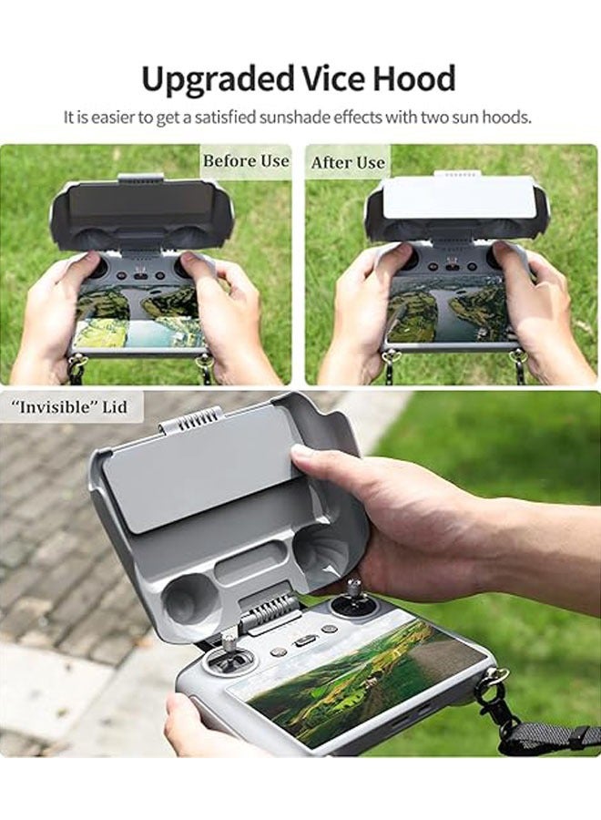 DJI RC Remote Sun Shield, 180° Adjustable Case with Foldable Cover for DJI Mini 3 Pro/Air 2S/Mavic 3 Pro (DJI RC Controller Only) - Image 4