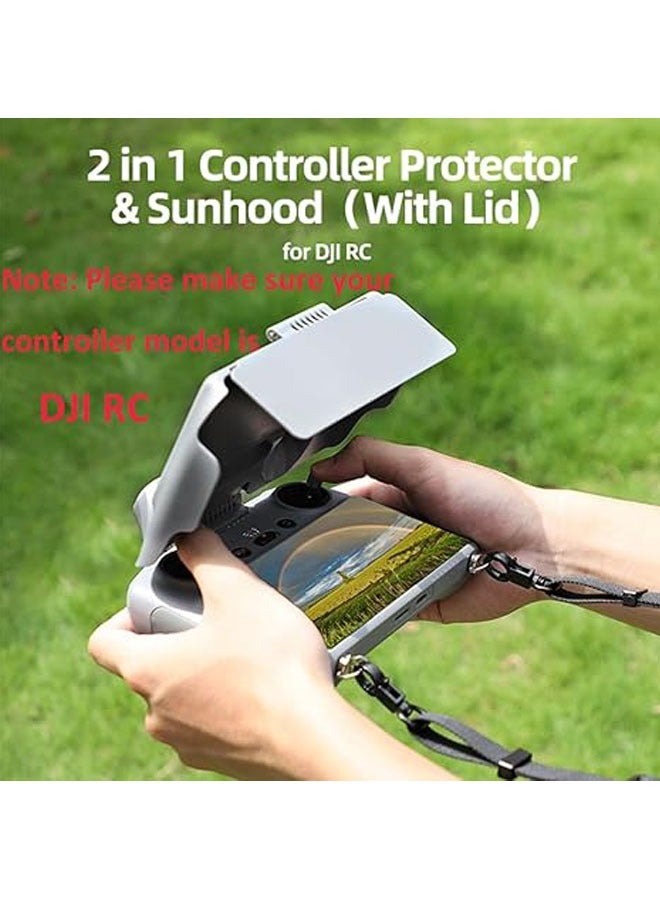 DJI RC Remote Sun Shield, 180° Adjustable Case with Foldable Cover for DJI Mini 3 Pro/Air 2S/Mavic 3 Pro (DJI RC Controller Only) - Image 2
