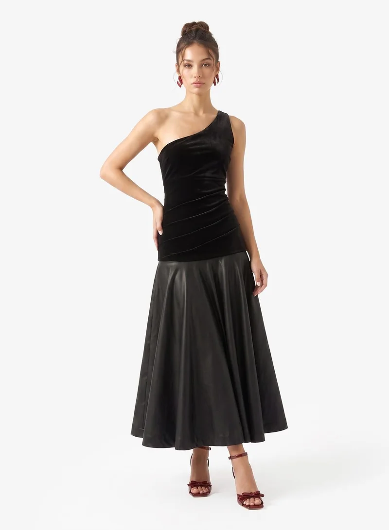 Ginger Boutique  One Shoulder Evening Mermaid Gown for Women | Best Price UAE