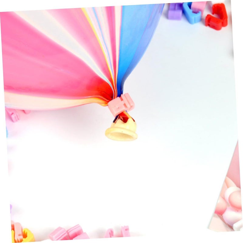 100pcs Balloon Sealing Clips Plastic Clamps for Birthday Holiday Party Decorations - Image 4