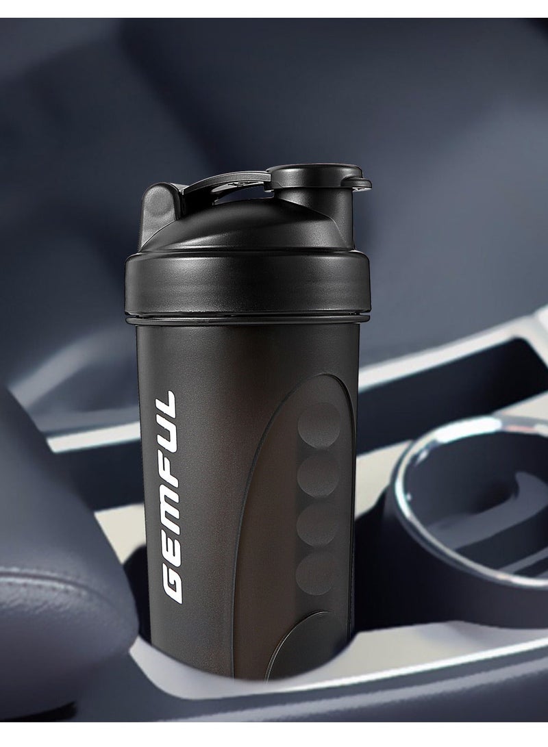 GEMFUL Shaker Bottle for Protein Mixes BPA-Free Leak Proof Shaker Smothies Mixer Water Cups 700ml 2 Pack - Image 5