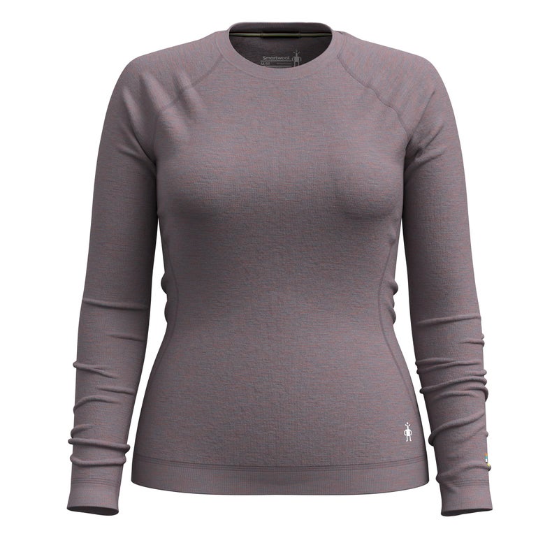 SmartWool Womens Classic Thermal Merino Base Layer Crew Chalk Violet Heather Small - Image 4