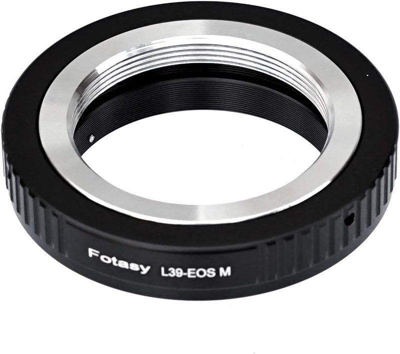 Fotasy محول عدسة لايكا M39 إلى تركيب كانون EF-M، محول عدسة L39 39mm LTM، متوافق مع كاميرات كانون EF M المرايا EOS M M1 M2 M3 M5 M6 M6 Mark II M10 M50 M100 M200 - Image 1