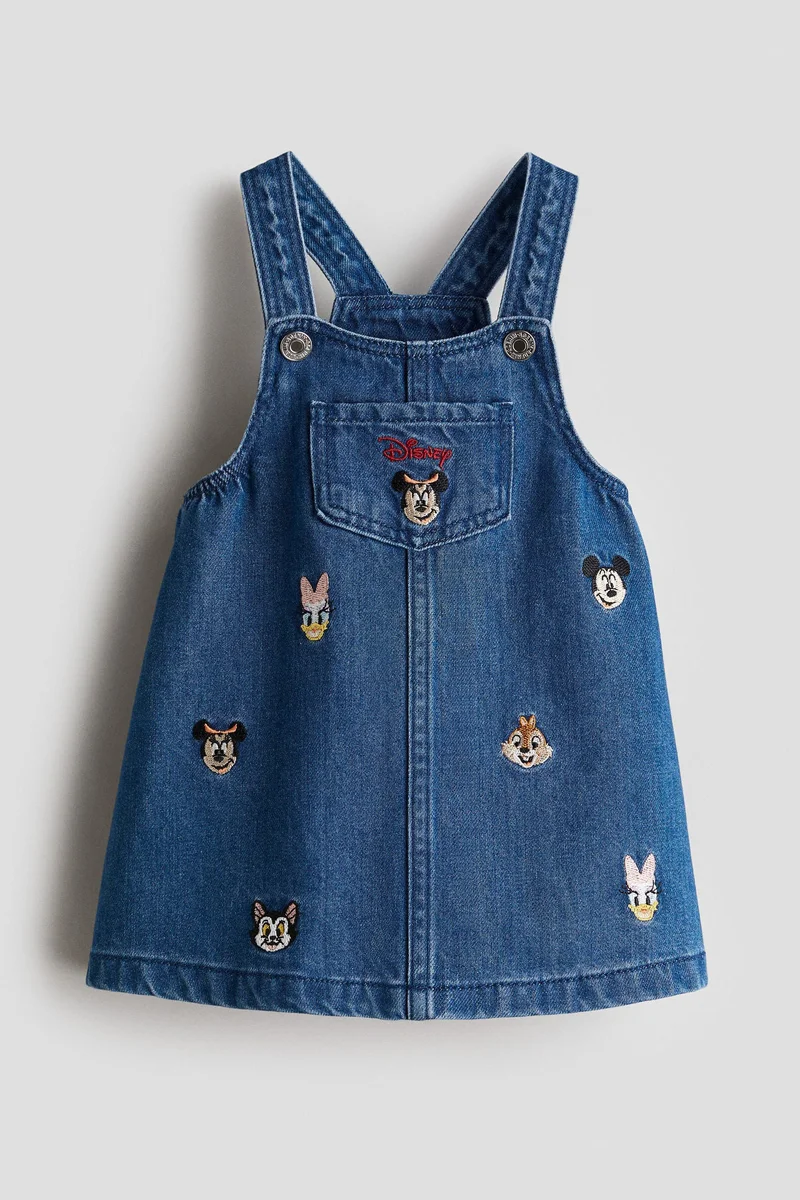 H&M Printed dungaree dress