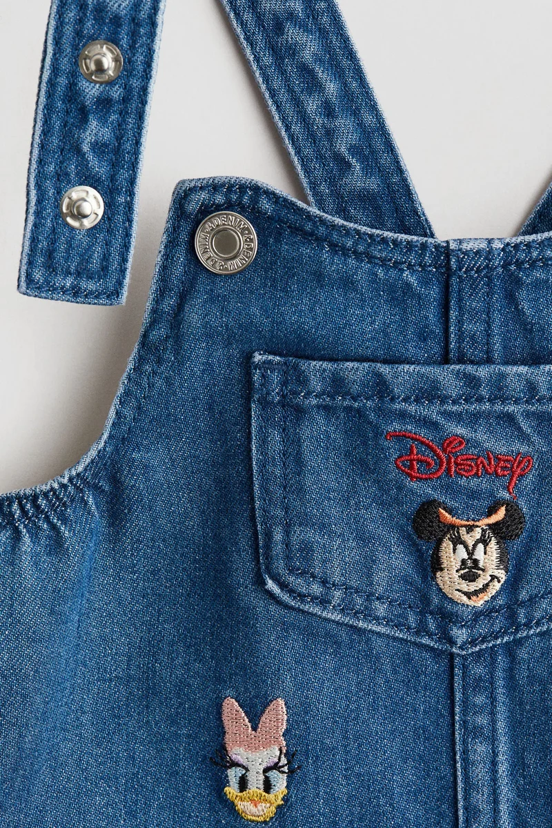 H&M Printed dungaree dress