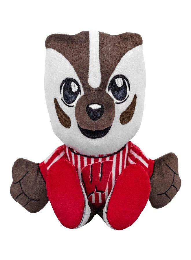Bleacher Creatures Wisconsin Badgers Bucky Badger 8" Mascot Kuricha Sitting Plush - Soft Chibi Inspired Mascot - Image 1
