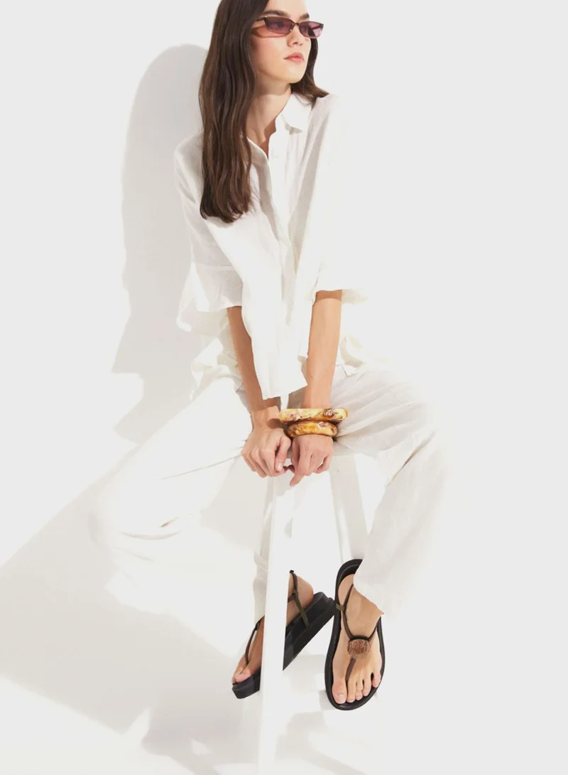 جون High Waist Pants