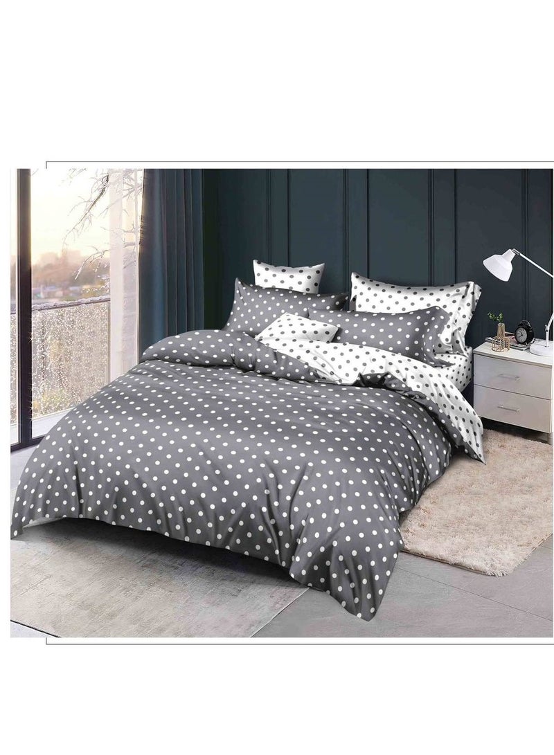 6Pcs Bedding Set Solid Color Luxury Bedding Duvet Cover Set King Size Bed Set King Size Set