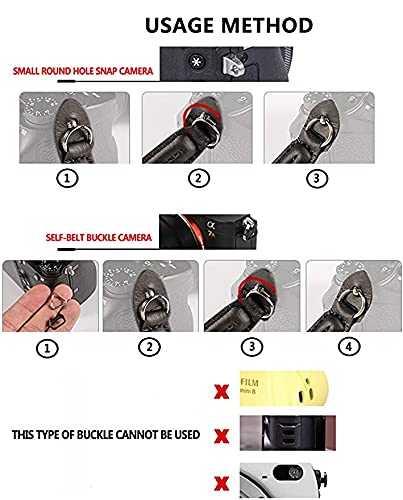 Eorefo Camera Rope Strap 100cm Soft Cotton Camera Strap Vintage Neck Shoulder Belt Strap for Mirrorless and DSLR Camera. (Black) - Image 5