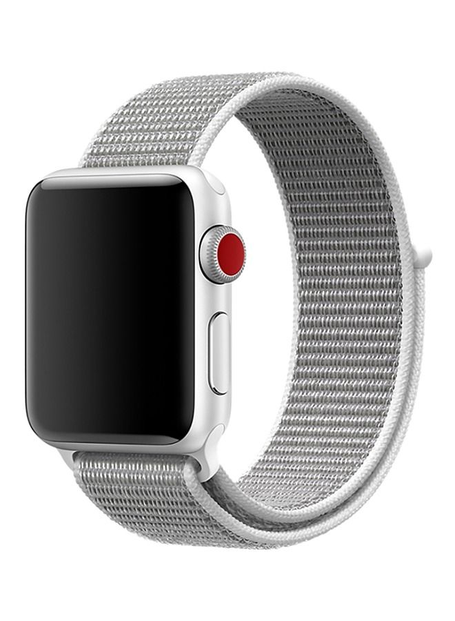 حزام بديل لساعة Apple Watch Series 5/6/7 42/44/45 ملم صدف - Image 1