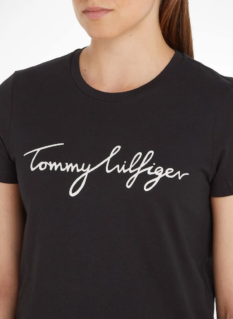 TOMMY HILFIGER Heritage Crew Neck Logo T-Shirt