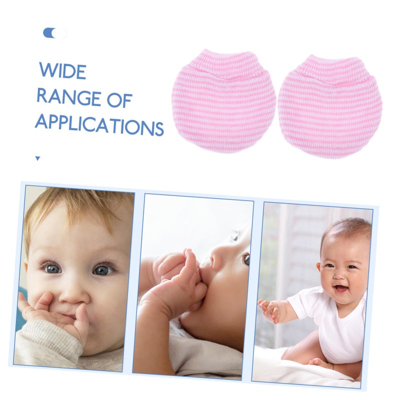 Newborn Winter Mittens Knit Gloves For Toddlers No Scratch Face Boys Girls - Image 5