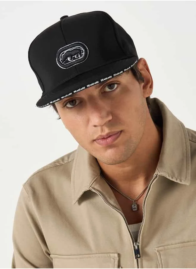 Ecko Unltd. Ecko Logo Embroidered Cap with Buckled Strap Closure