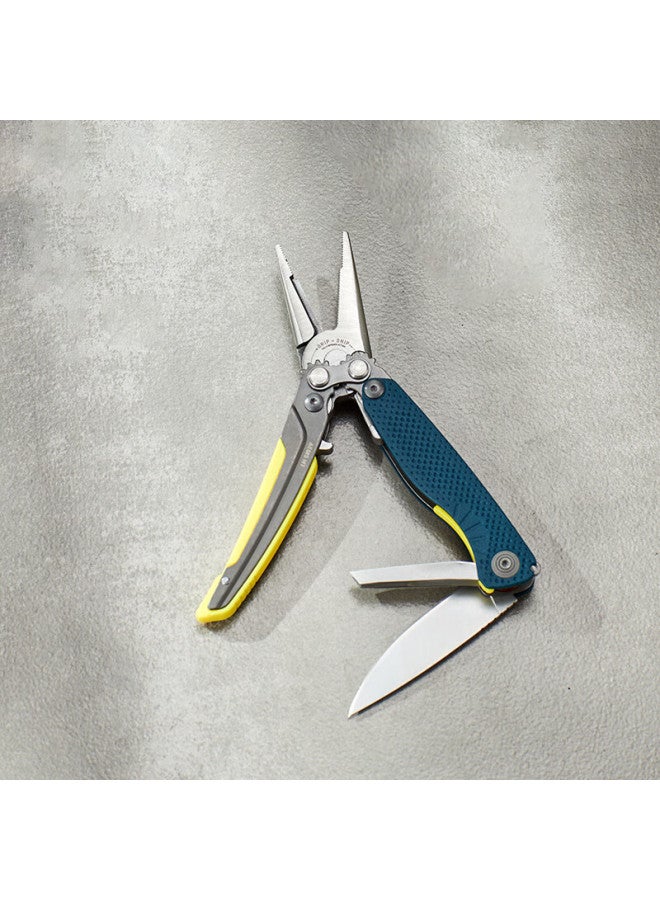 Sog American Multifunctional Pliers, Outdoor Multi-purpose Tool, Edc Camping Fishing Pliers, Needle-nose Pliers, Outdoor Knife, Blue - Image 3