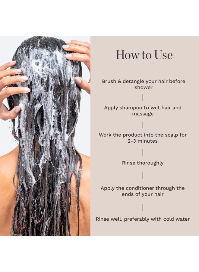 هيربرست مجموعة شامبو وبلسم لنمو وتكثيف الشعر للنساء - خالٍ من السلفات - برائحة جوز الهند والأفوكادو - لجميع أنواع الشعر - Image 5