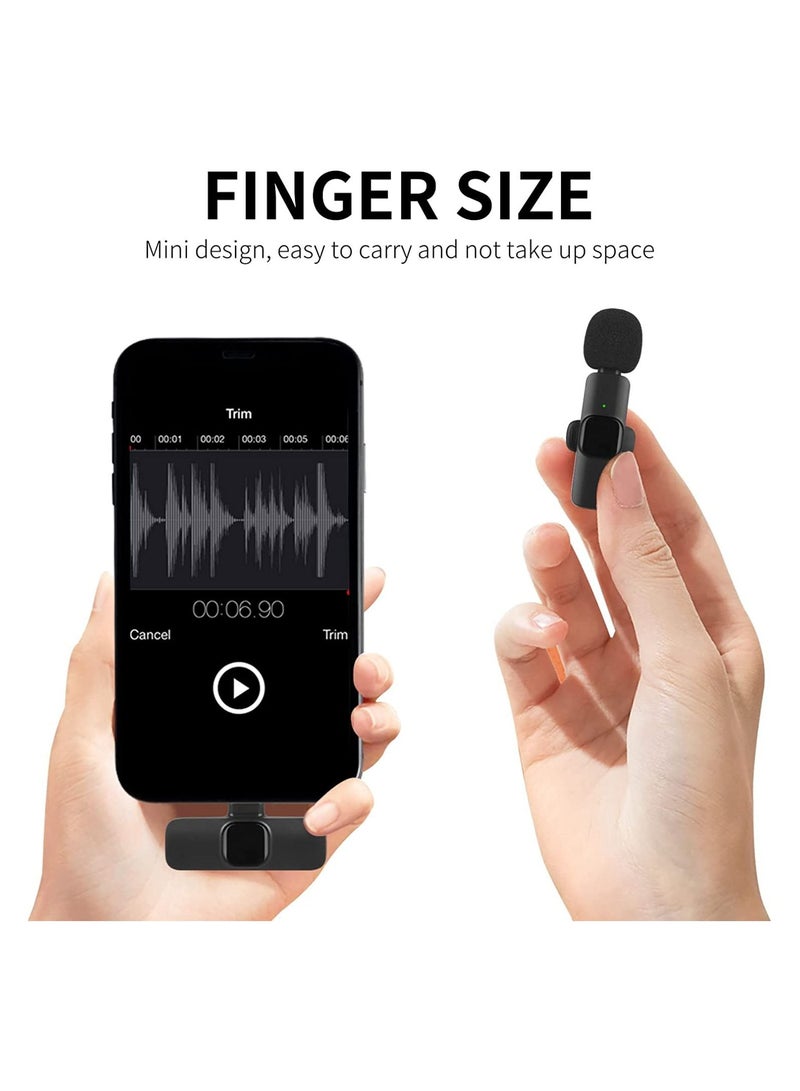 2 in 1 iphone or type-c Wireless Lavalier Microphone For IPhone, Plug Play, Portable Audio Video Recording Mic for Youtube, Live Stream, Vlog, Interview, Laptops PC - Image 2