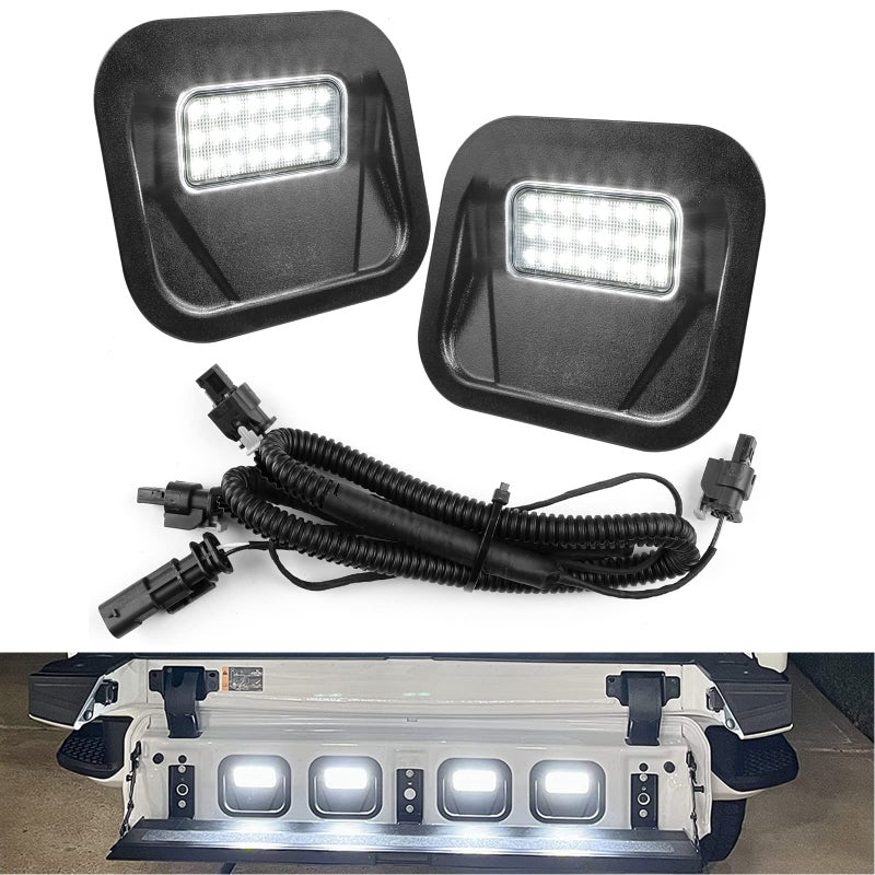 Jinfili Led Tailgate Step Light Truck Bed MultiPro Lamp Kit Accessories Replace for GMC Sierra 1500 2500 HD 3500 20202021 Chevrolet Silverado 2020 Two Sets 2 Sets White