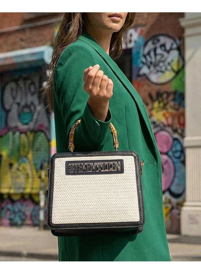 ستيف مادن Bflorens Logo Detail Top Handle Bag