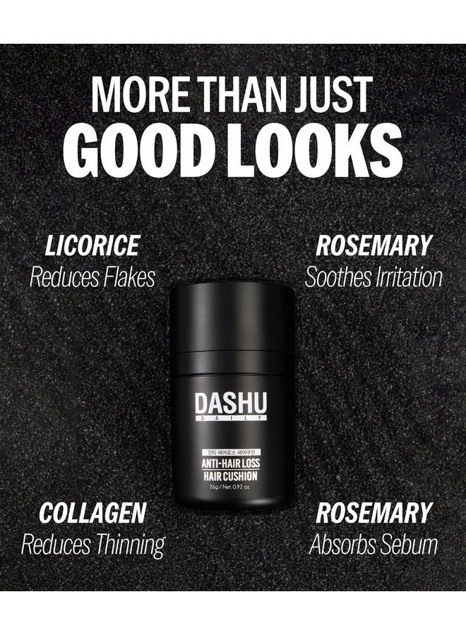 DASHU Daily Anti-Hair Loss Hair Cushion Black .56oz - Thick & Full Looking Hair, Safe from Sweating & Raining - Image 4