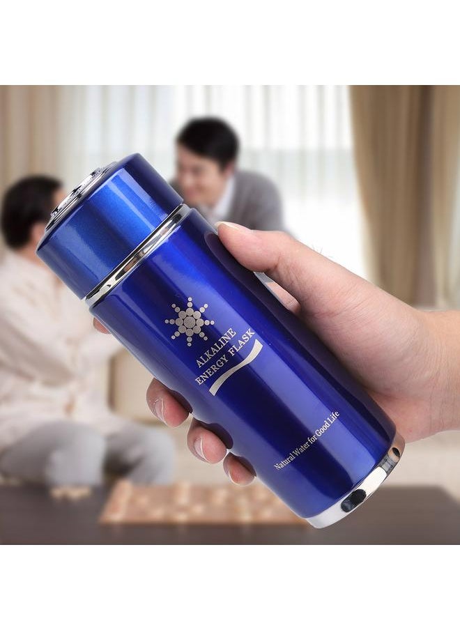 Arabest - Alkaline Water Bottle Nano Balance Bio Energy Lonizer Cup Flask Double Filter Core(Blue) - Image 1