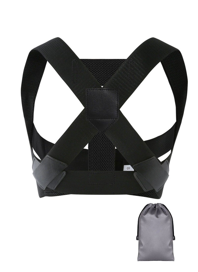 Syarme Hunchback Correction Belt, Posture Corrector for Women, Adjustable Breathable Back Straightener for Posture Hunchback Support and Providing Pain Relief from Neck, Shoulder, and Upper, M  - Image 1