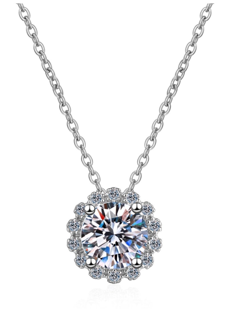 Flower Diamond Necklace