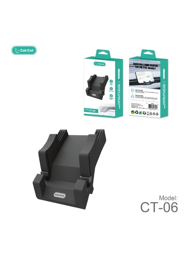 Cat - Cot حامل هاتف السيارة من السيليكون السائل - CT-06 لتركيب فتحة التهوية | سهل وآمن ومستقر التثبيت - Image 3