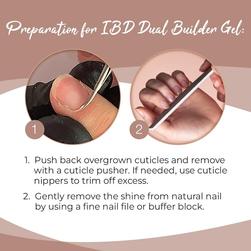 ibd Dual Builder Gel in Warm Nude, Soft Gel and Adhesive, Easy Soak Off, 0.5 oz - Image 5