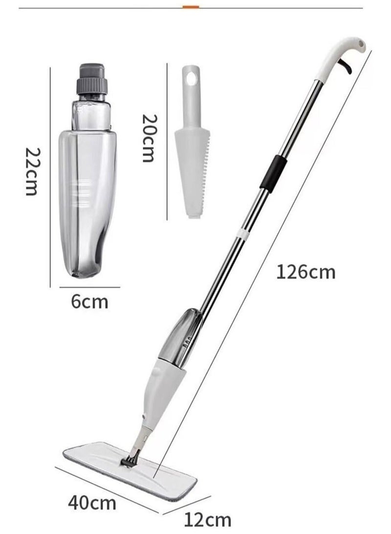 AURORA Microfiber Spray Mop for Floor Cleaning with Refillable Water Tank & Microfiber Flat Pad Head – 360° Easy Floor Cleaning Mop for Tile, Marble, Wood & Home –Wet & Dry Replaceable Microfiber Pads– Lightweight Household Mop with Trigger Spray Bottle for Wood, Tile, Laminate & Vinyl Floors - Image 2